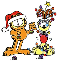 Odie and Garfield